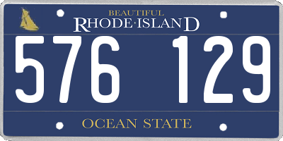 RI license plate 576129
