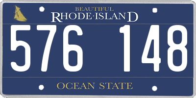 RI license plate 576148