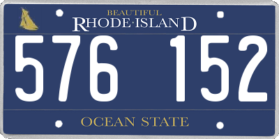RI license plate 576152