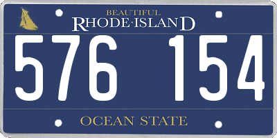 RI license plate 576154