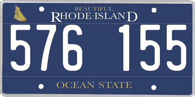 RI license plate 576155