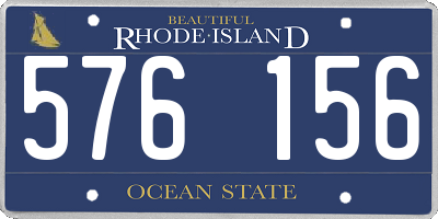 RI license plate 576156