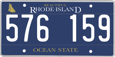 RI license plate 576159