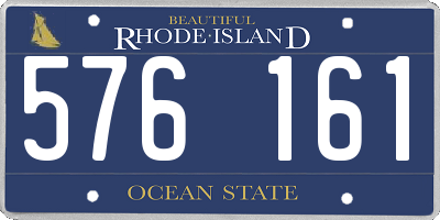 RI license plate 576161