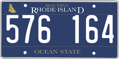 RI license plate 576164