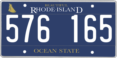 RI license plate 576165