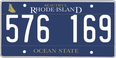 RI license plate 576169
