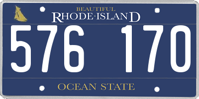 RI license plate 576170