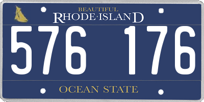 RI license plate 576176