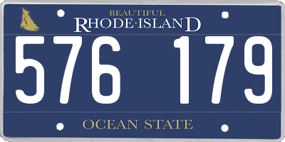 RI license plate 576179