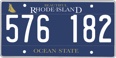 RI license plate 576182