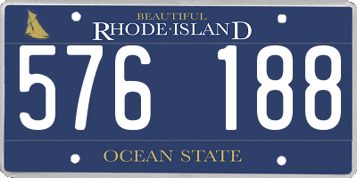 RI license plate 576188