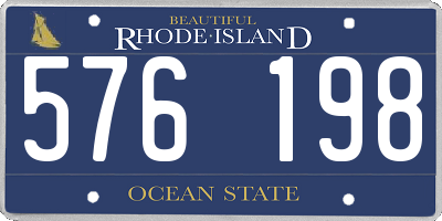 RI license plate 576198