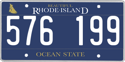 RI license plate 576199