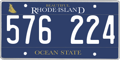 RI license plate 576224