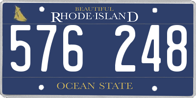 RI license plate 576248