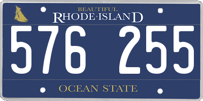 RI license plate 576255