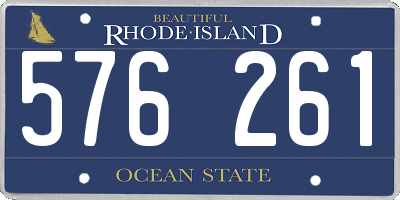 RI license plate 576261