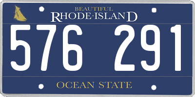 RI license plate 576291