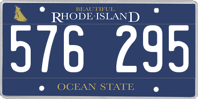 RI license plate 576295