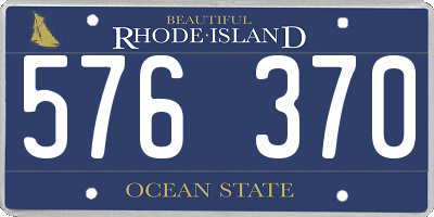 RI license plate 576370