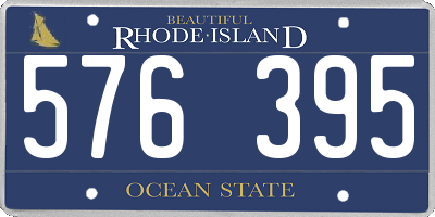 RI license plate 576395