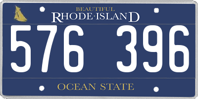 RI license plate 576396