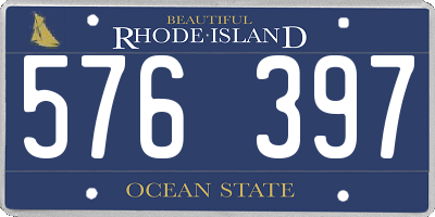 RI license plate 576397