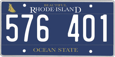 RI license plate 576401