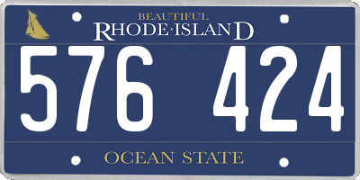 RI license plate 576424