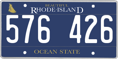 RI license plate 576426