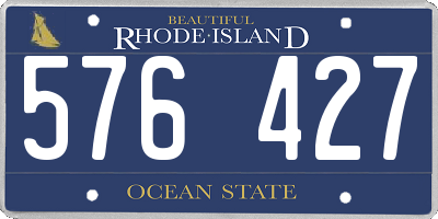 RI license plate 576427