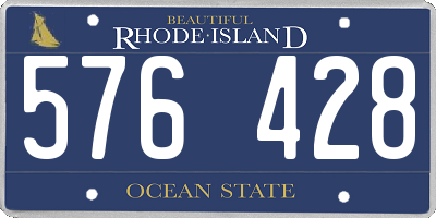 RI license plate 576428