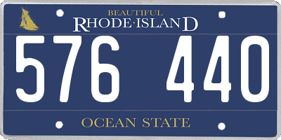 RI license plate 576440