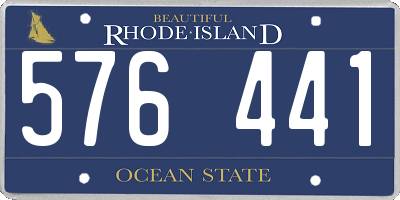 RI license plate 576441