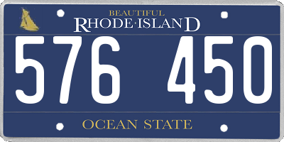 RI license plate 576450