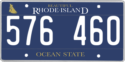 RI license plate 576460