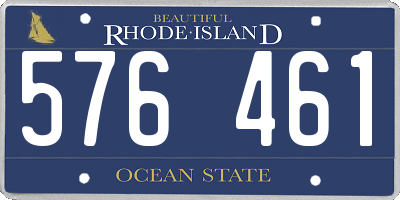 RI license plate 576461