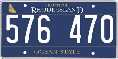 RI license plate 576470