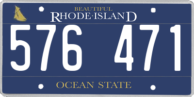 RI license plate 576471