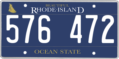 RI license plate 576472