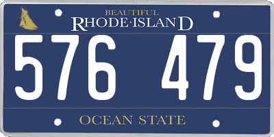 RI license plate 576479