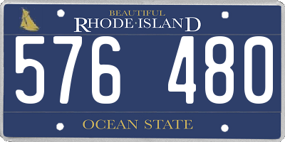 RI license plate 576480