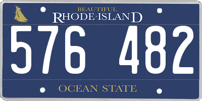 RI license plate 576482