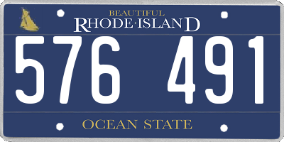 RI license plate 576491