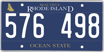 RI license plate 576498