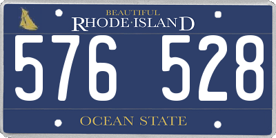 RI license plate 576528