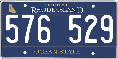 RI license plate 576529