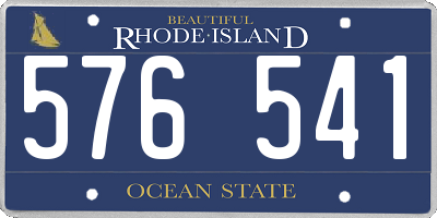 RI license plate 576541