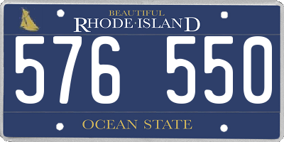 RI license plate 576550